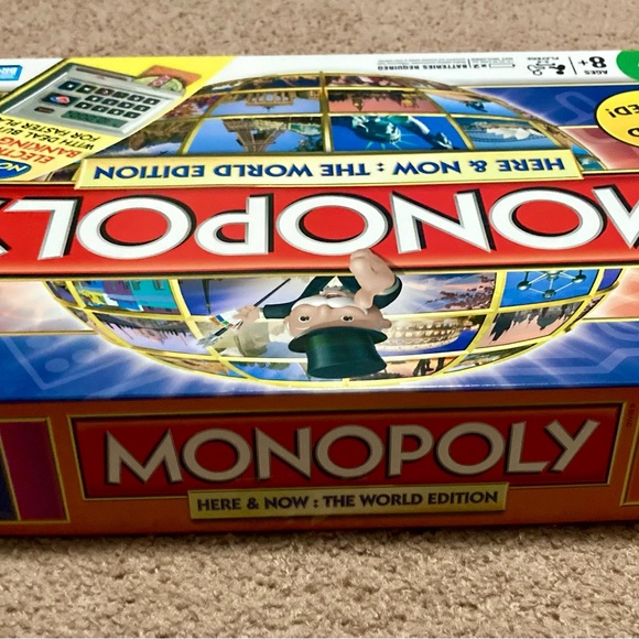 Monopoly Here & Now: The World Edition Game-Electronic Banking Complete Tested - Picture 12 of 13